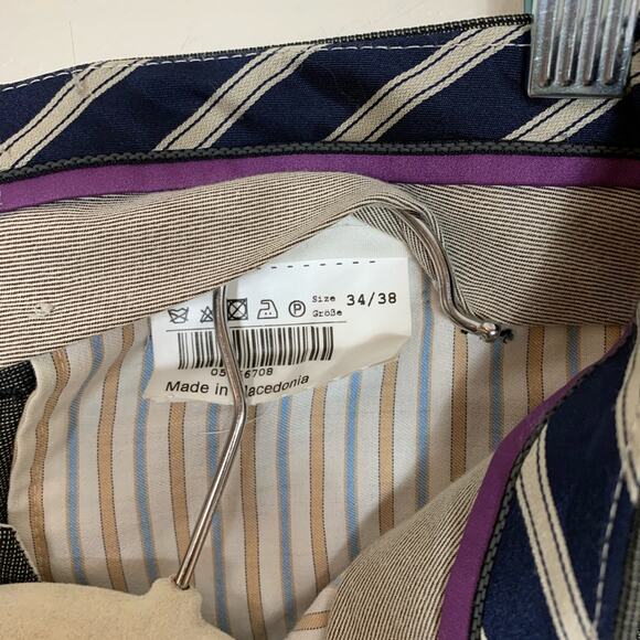 Hiltl New Wool Trousers Men's Size 34x33 Business Office Pants - Picture 7 of 9